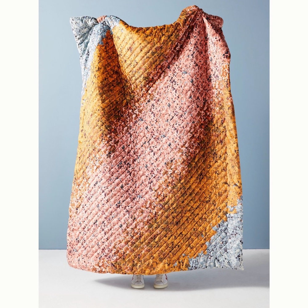 Anthropologie Velvet Blanket
